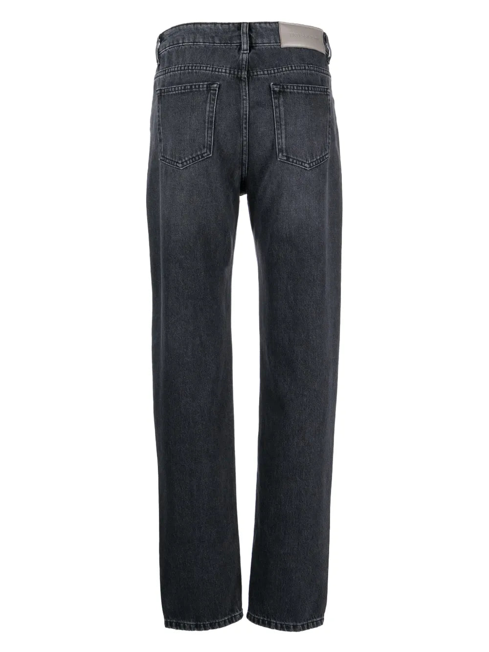 High-Waisted Straight-Leg Jeans
