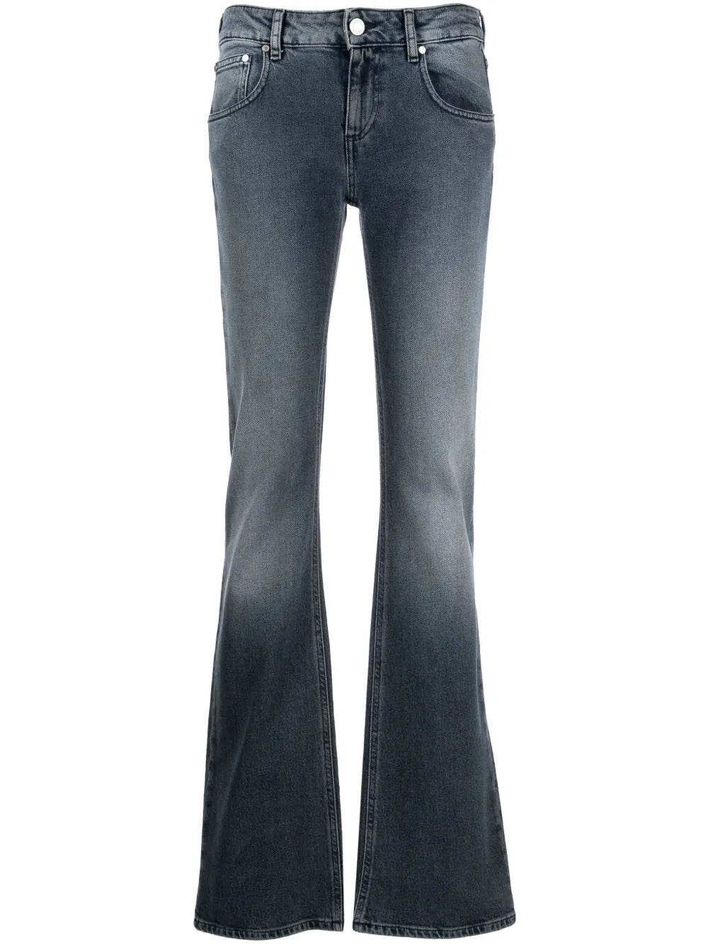 Mid-Rise Flared Jeans