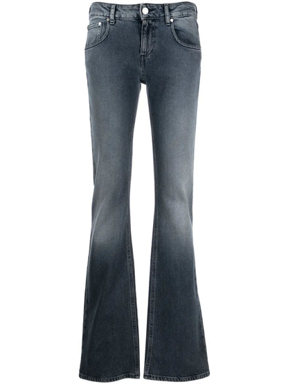 Mid-Rise Flared Jeans