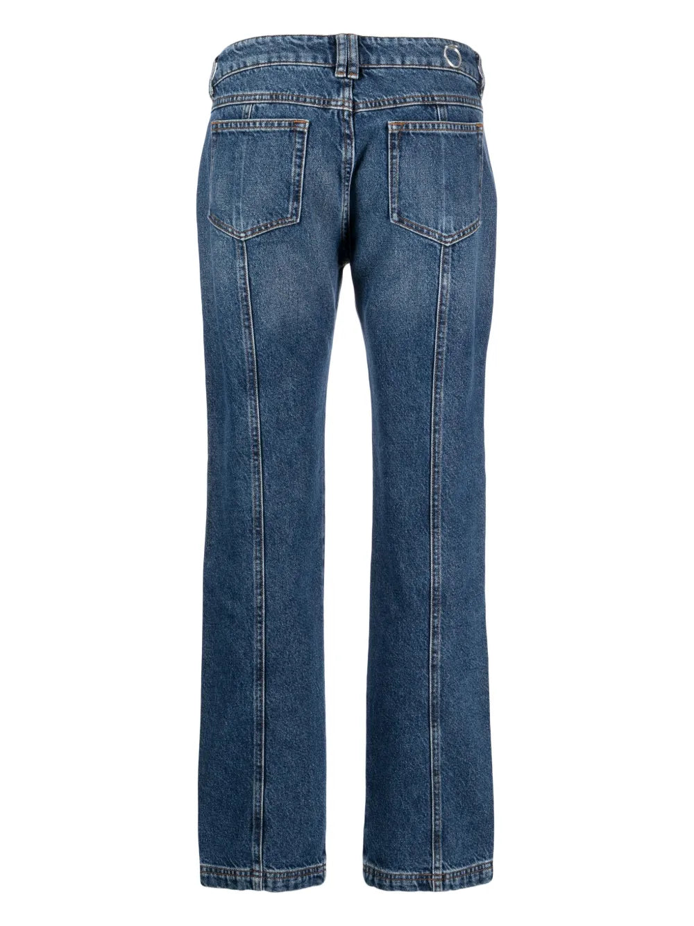 Mid-Rise Straight-Leg Jeans