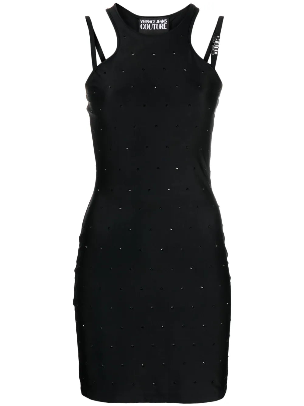 Crystal-Embellished Mini Dress