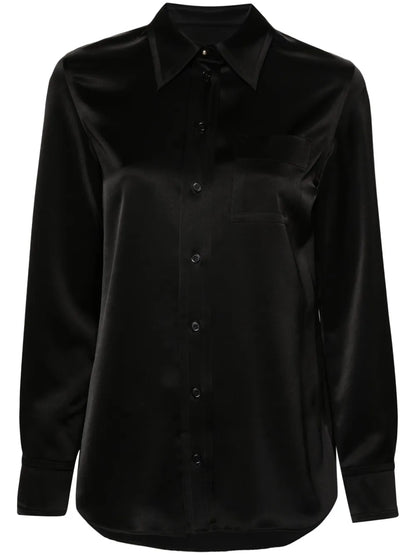 Long Sleeve Satin Shirt