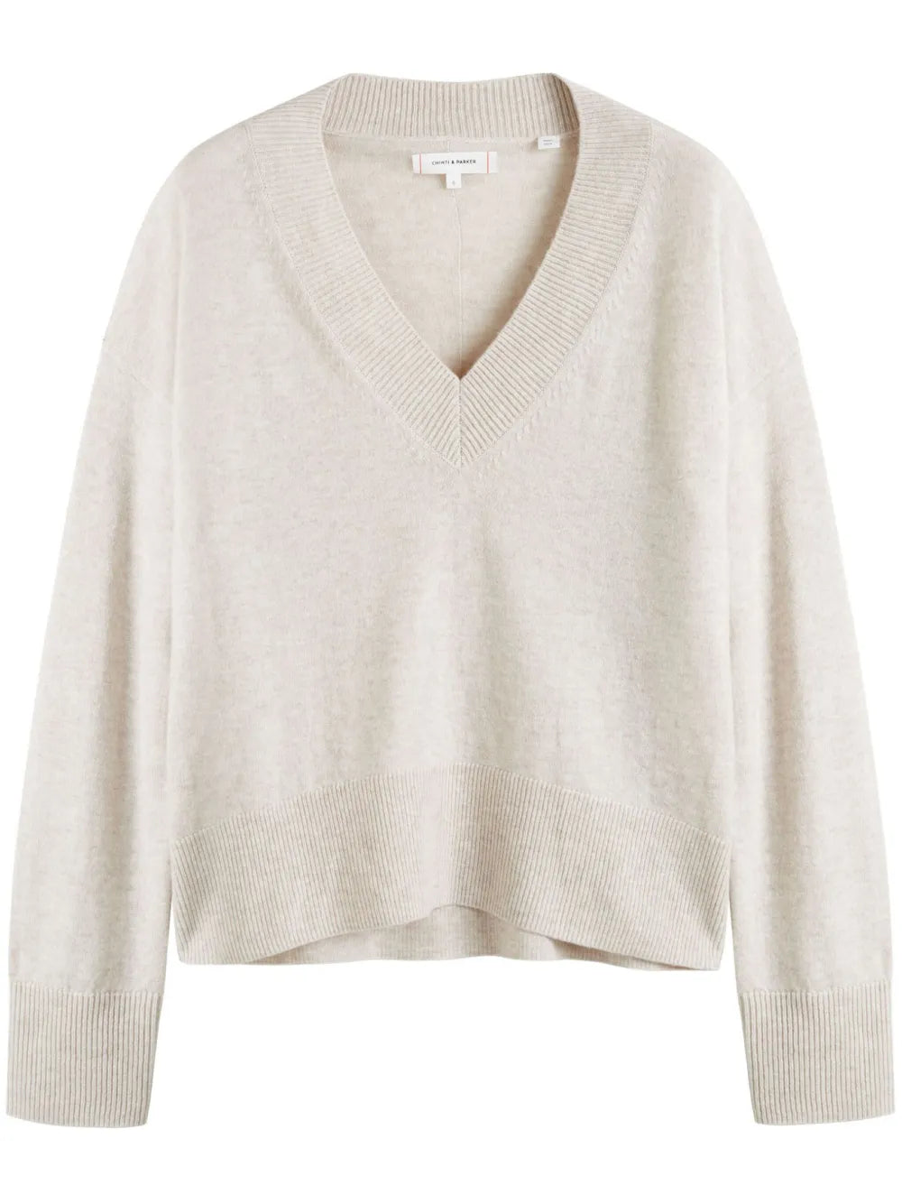 V-Neck Ribbed Jumper