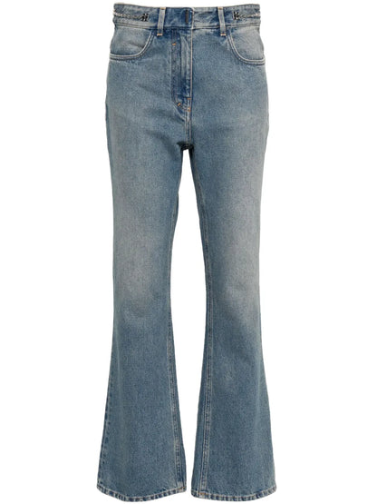4G-Motif Straight-Leg Jeans