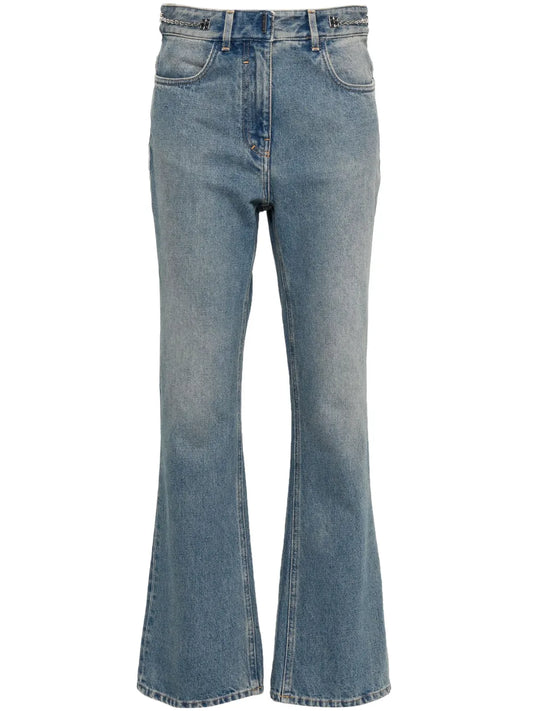 4G-Motif Straight-Leg Jeans