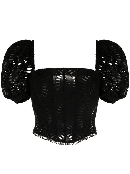Nivak Embroidered Crop Top