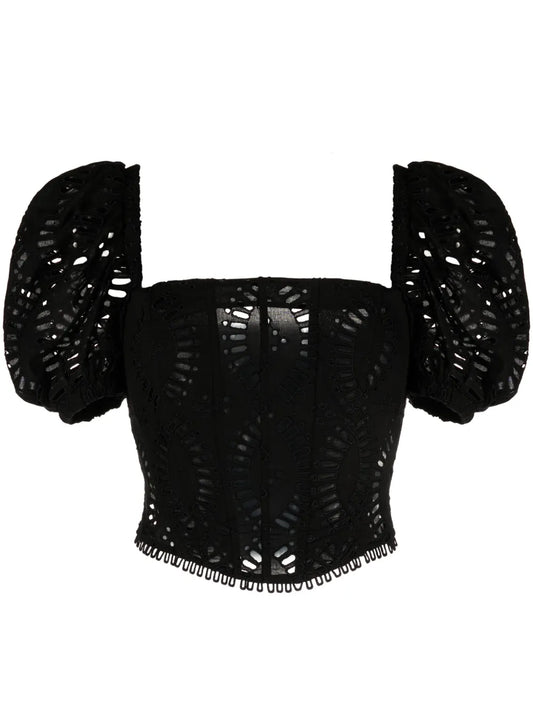 Nivak Embroidered Crop Top