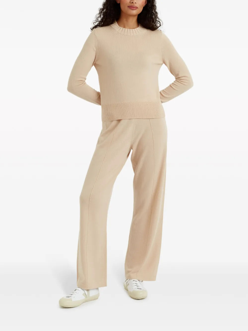 Crew-Neck Ribbed Jumper