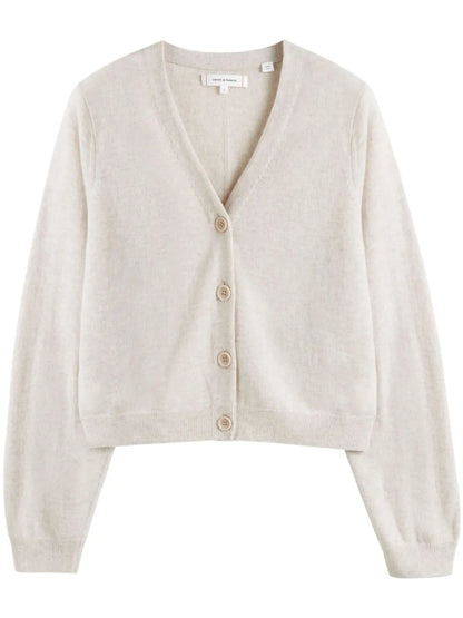 V-Neck Buttoned Cardigan