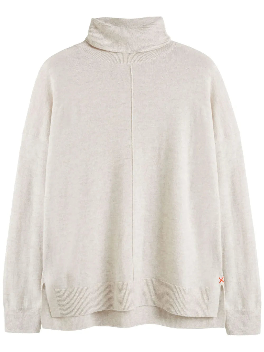 Roll-Neck Side-Slit Jumper