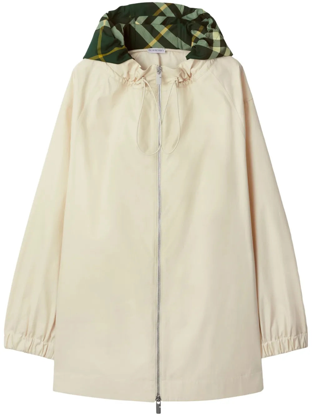 Checkered Hood Cotton Parka