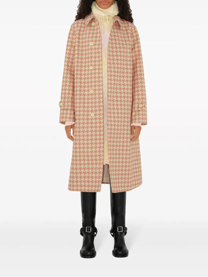Check-Pattern Long Coat