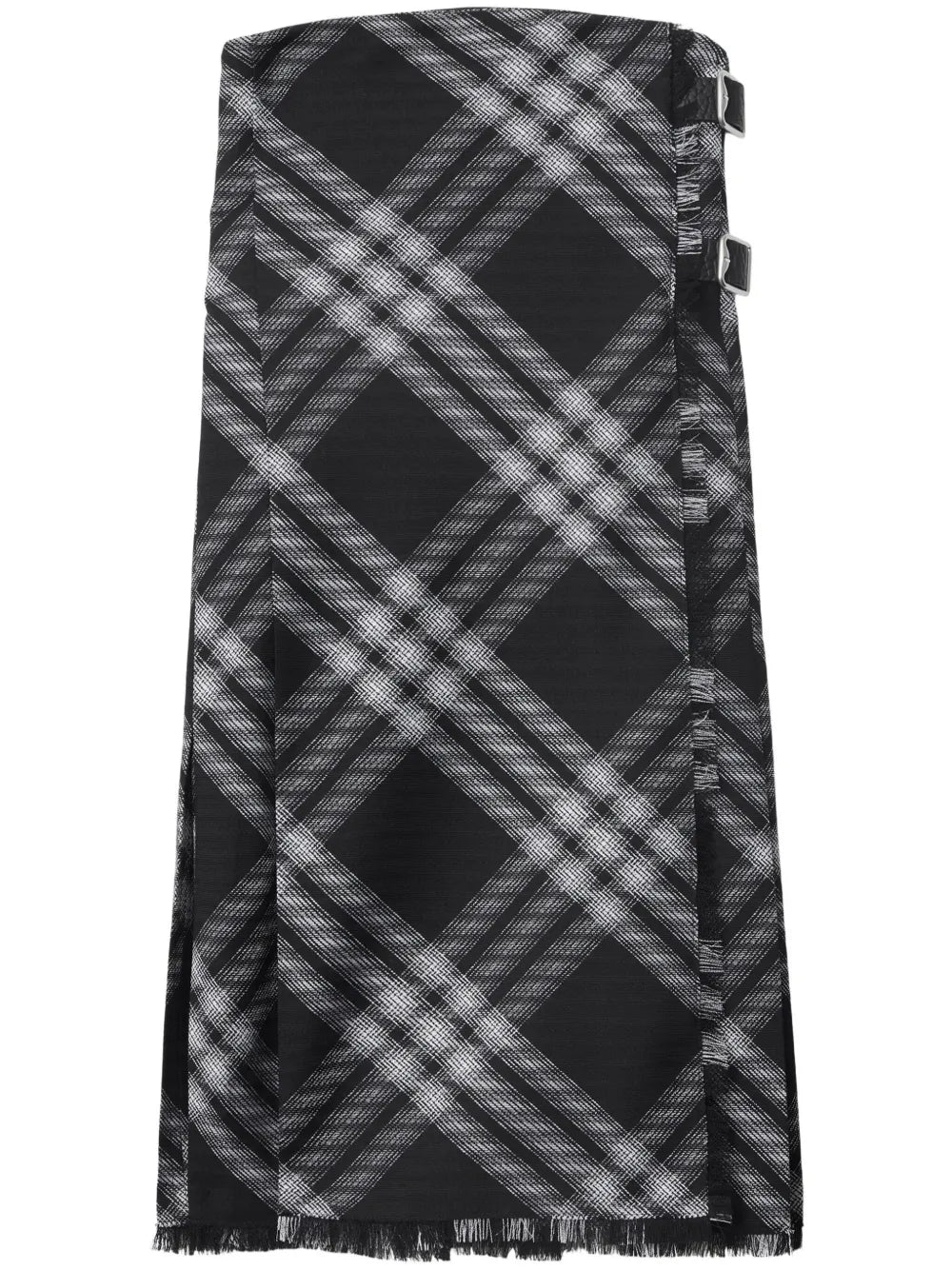 Checked Wrap Minidress