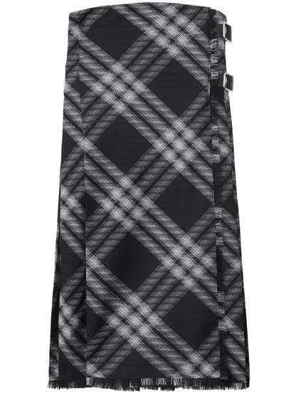 Checked Wrap Minidress