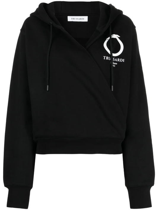 Logo-Print Cotton Hoodie