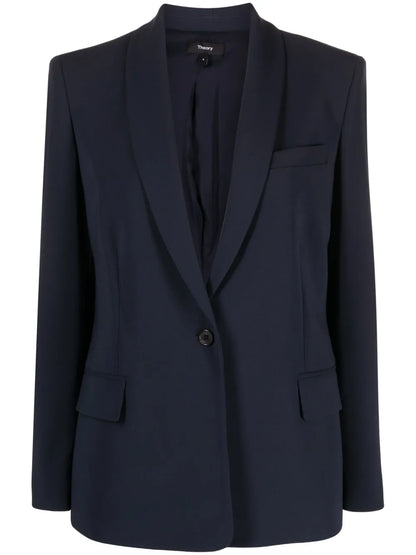 Single-Breasted Shawl-Lapels Blazer