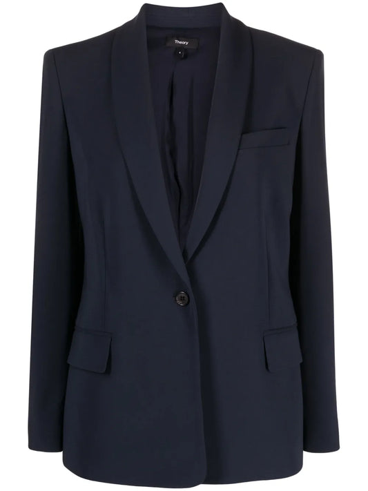 Single-Breasted Shawl-Lapels Blazer