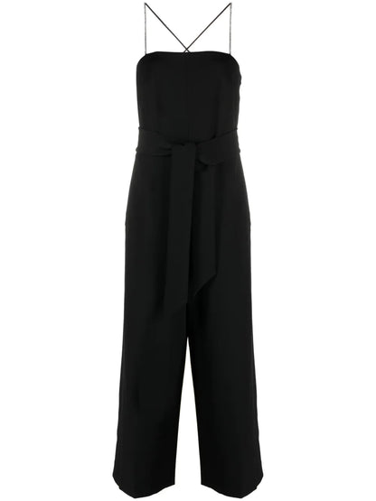 Crystal-Embellished Wide-Leg Jumpsuit