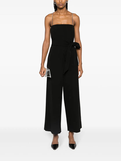 Crystal-Embellished Wide-Leg Jumpsuit