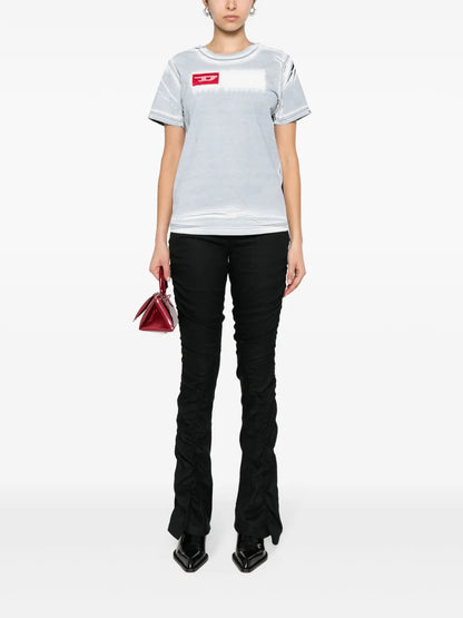 Creased-Paint Cotton T-Shirt
