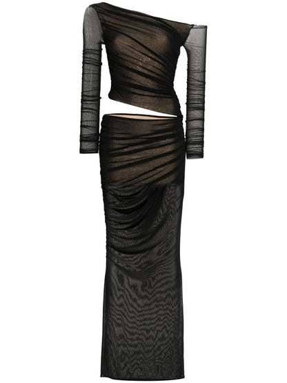Aura Semi-Sheer Maxi Dress