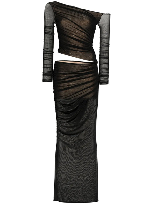 Aura Semi-Sheer Maxi Dress