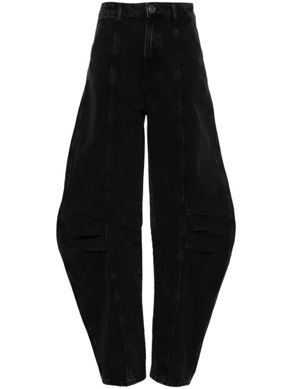Tapered-Leg Organic Cotton Jeans