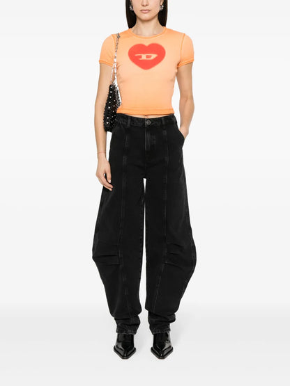 Tapered-Leg Organic Cotton Jeans