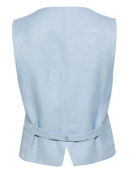 V-Neck Button-Down Waistcoat