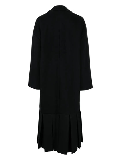 Mermaid-Hem Wool Coat