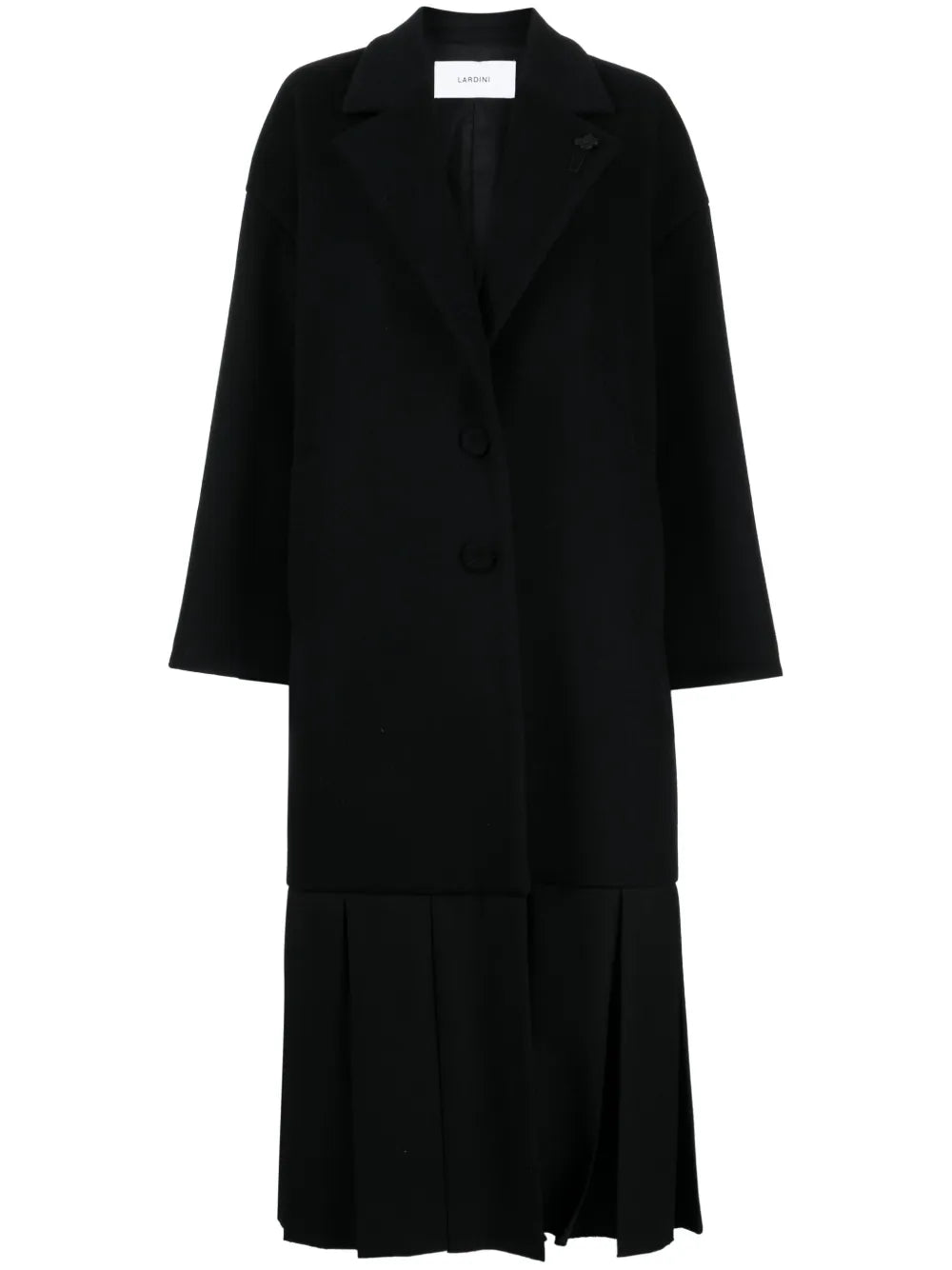 Mermaid-Hem Wool Coat