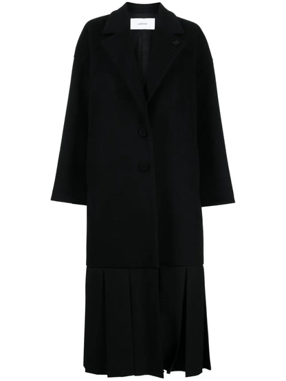 Mermaid-Hem Wool Coat