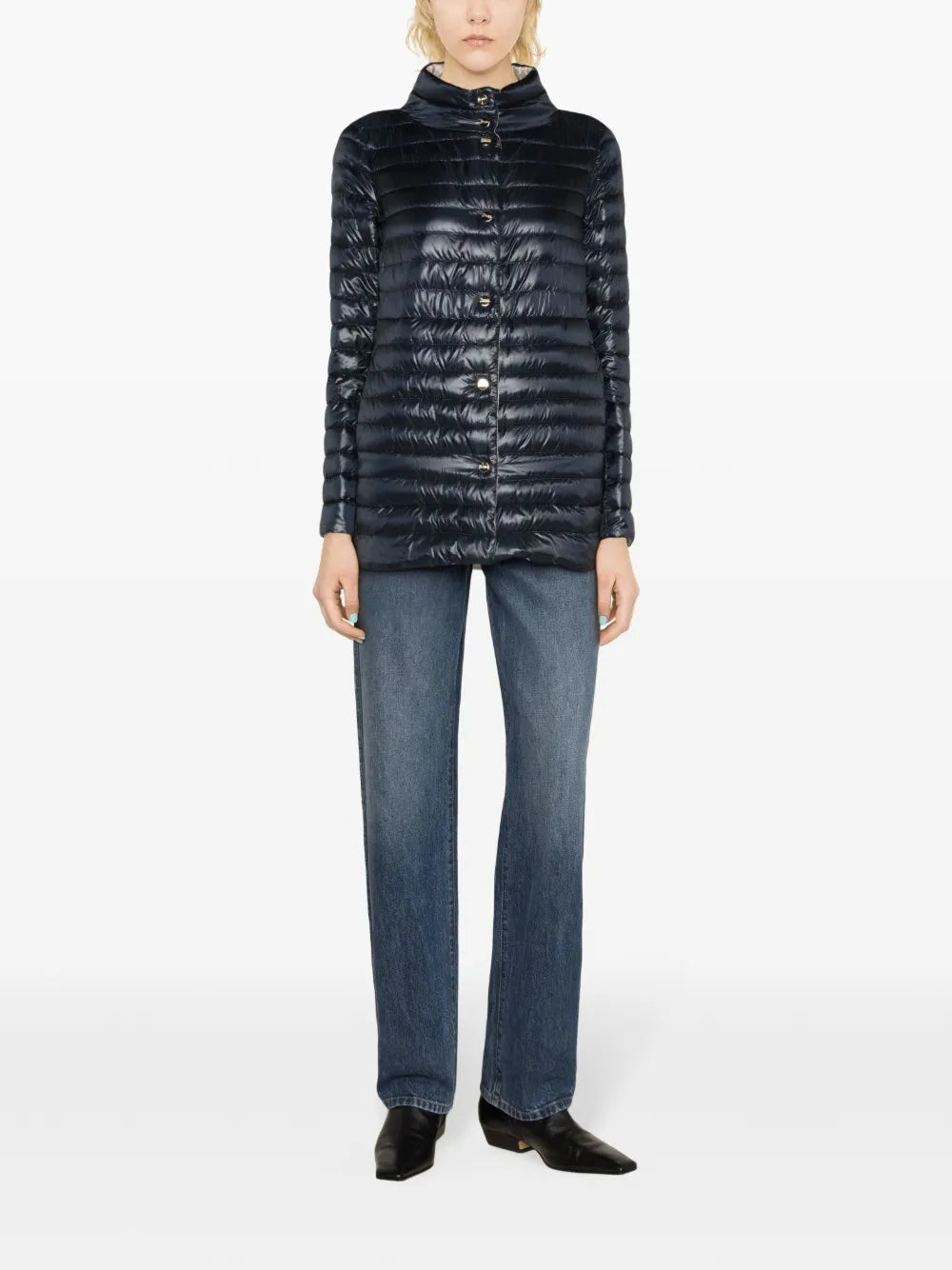 Reversible Goose-Down Puffer Jacket