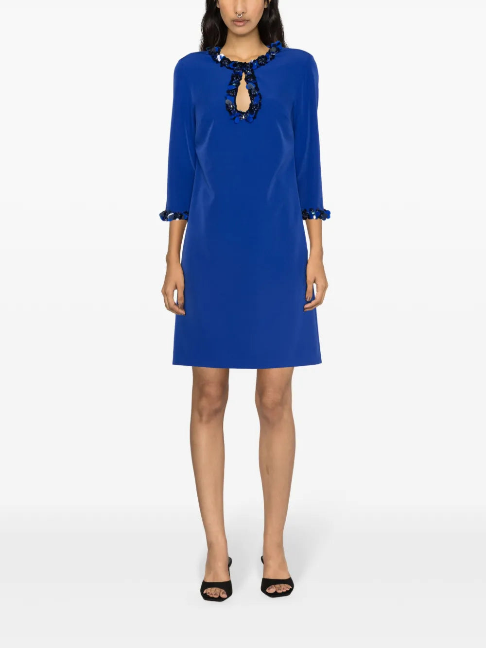 Puppy Sequin-Embellished Shift Dress