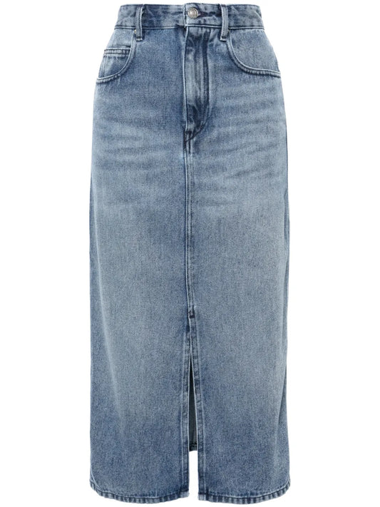 Tilauria Stonewashed Denim Skirt