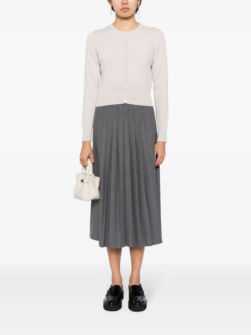 Long-Sleeve Cashmere Cardigan