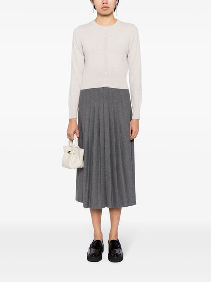 Long-Sleeve Cashmere Cardigan