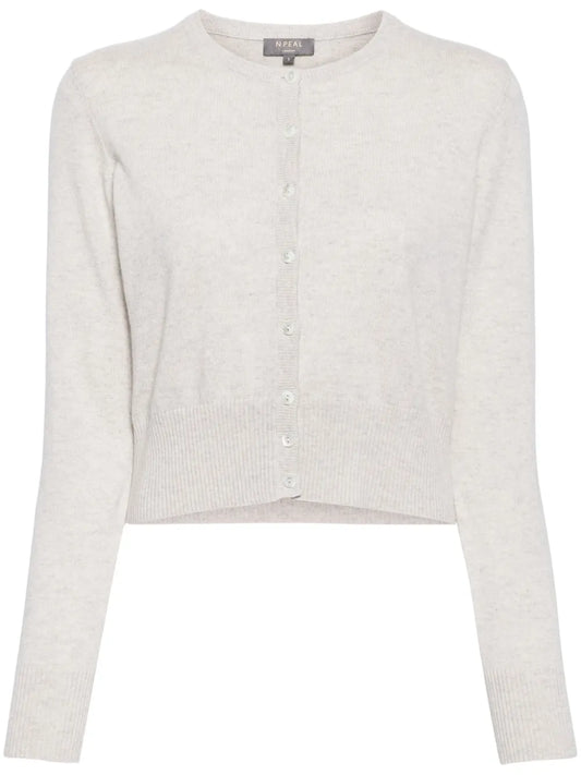 Long-Sleeve Cashmere Cardigan