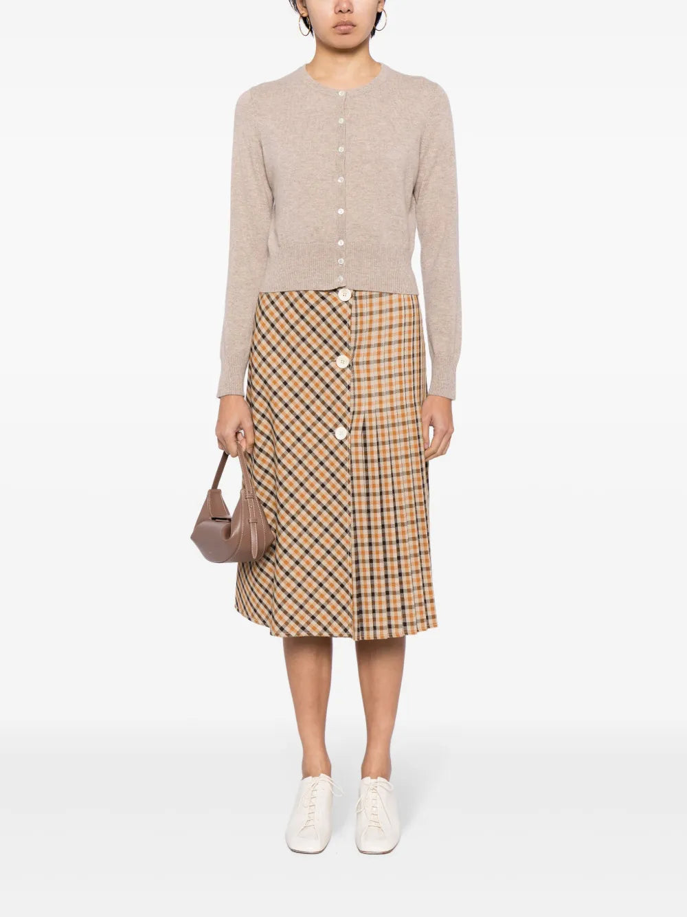 Long-Sleeve Cashmere Cardigan