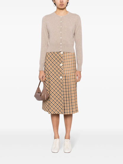 Long-Sleeve Cashmere Cardigan
