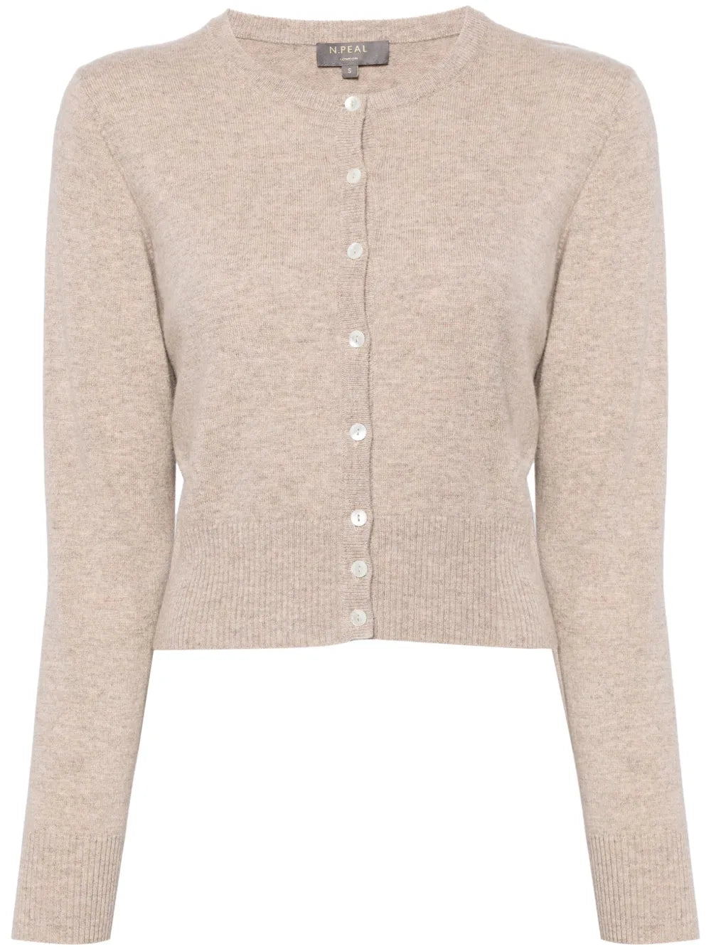 Long-Sleeve Cashmere Cardigan