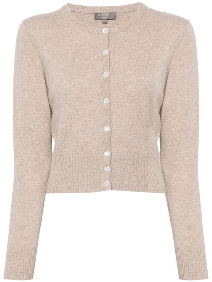 Long-Sleeve Cashmere Cardigan