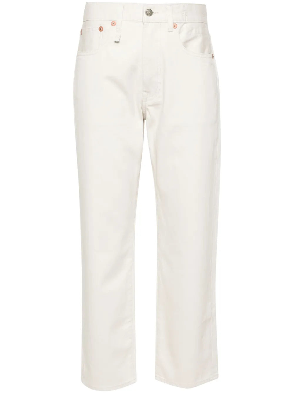 Mid-Rise Boyfriend-Cut Trousers