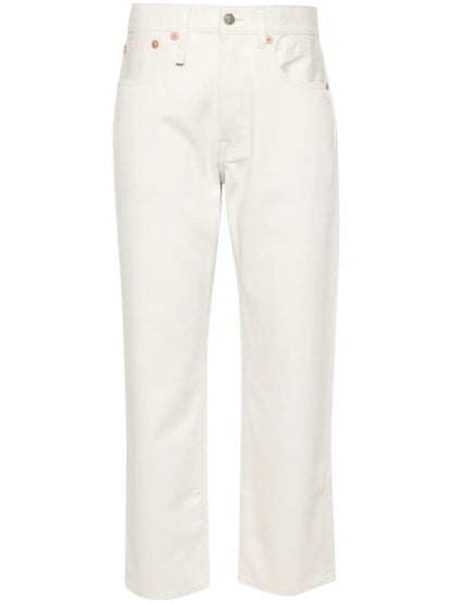 Mid-Rise Boyfriend-Cut Trousers