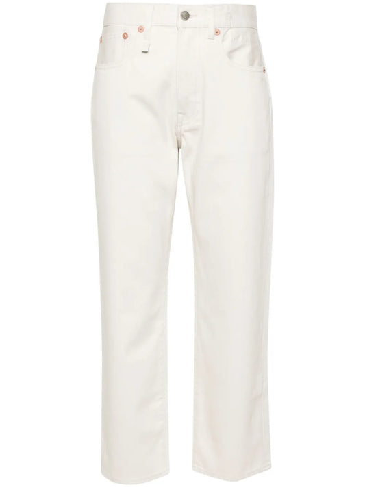 Mid-Rise Boyfriend-Cut Trousers