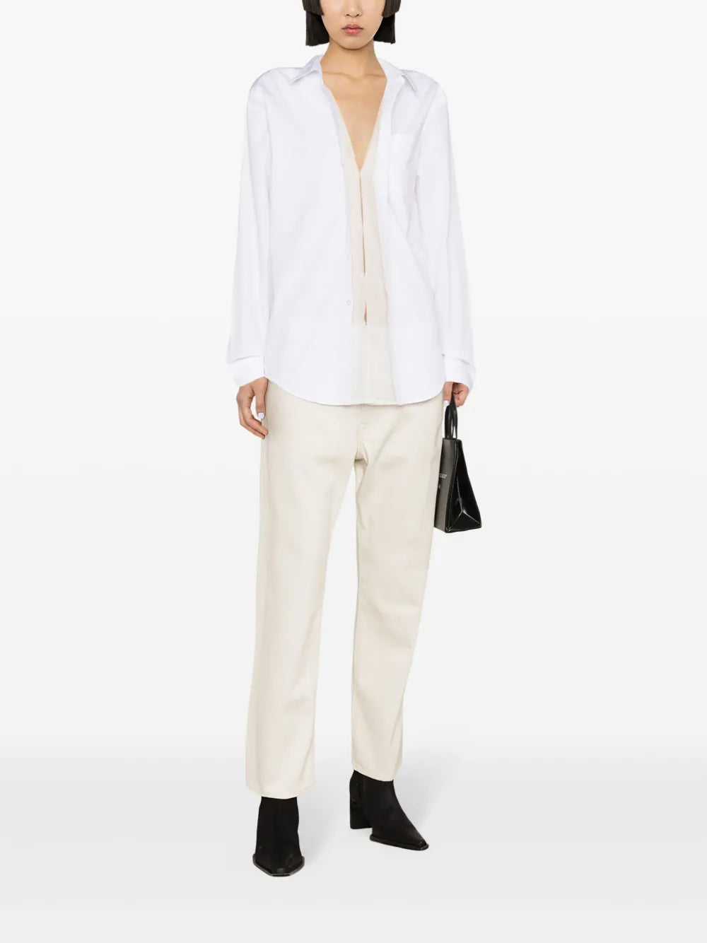 Mid-Rise Boyfriend-Cut Trousers