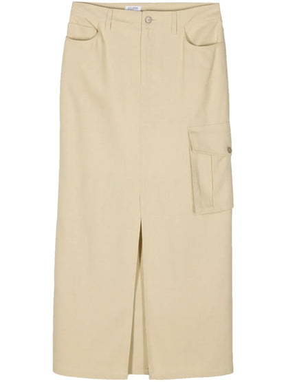 Slitted Maxi Skirt