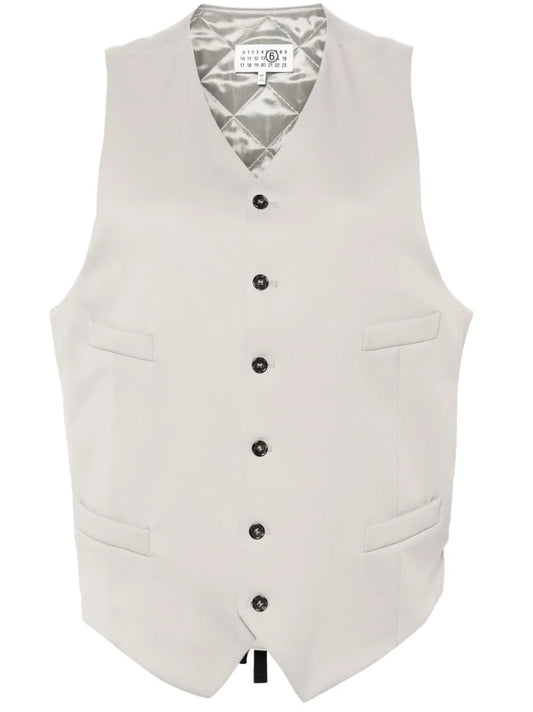 V-Neck Padded Waistcoat