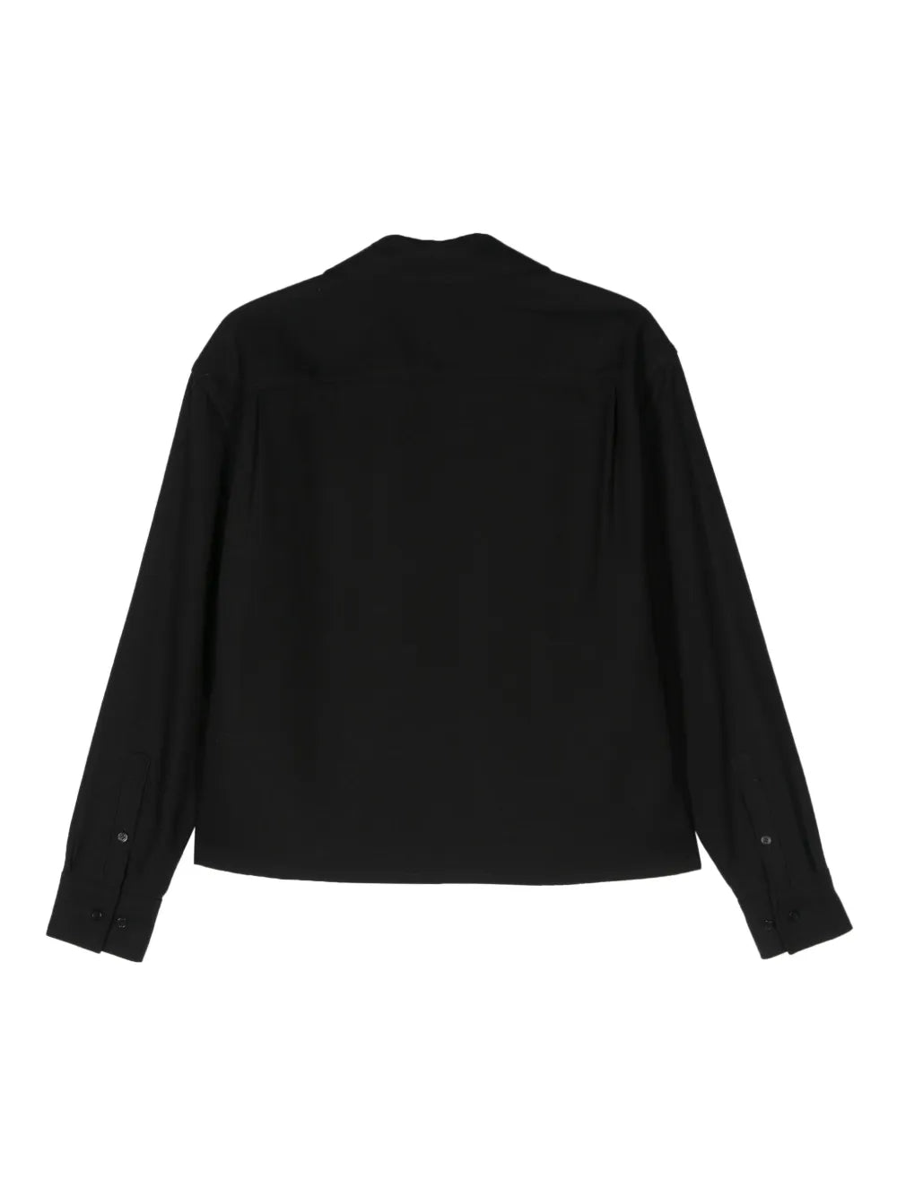 Crepe Cropped Lyocell Shirt