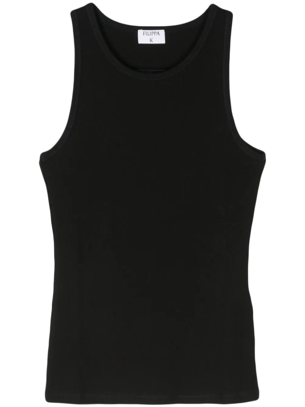Ribbed Stretch-Cotton Top